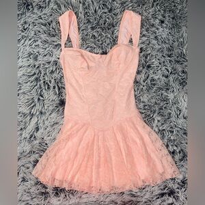 Sugar Thrillz Pink Mini Lace Dress
